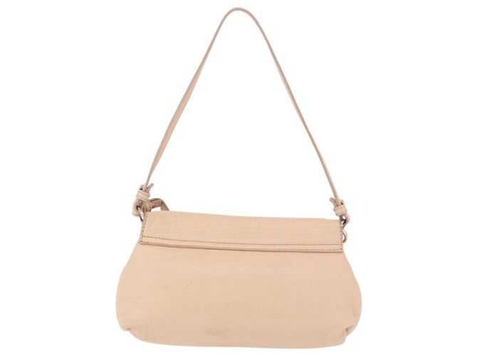 Chloé Borsa Chloe Lily in Pelle 2way Beige Oro Auth hk3885 D'oro - vista 2