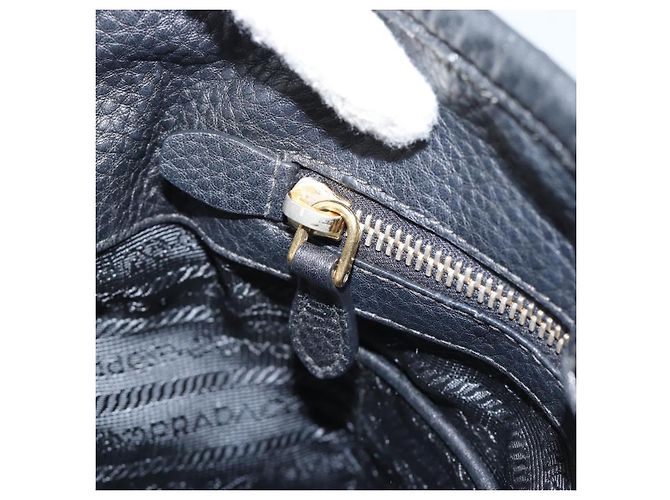 Borsa PRADA Nylon e Pelle 2way Nera Oro Autentica am12012 Nero D'oro - vista 23