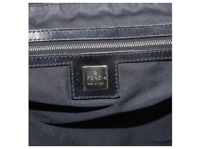 FENDI Zucca Canvas Tote Bag Nylon Schwarz Silber Authentisch ar13992 - Ansicht 17