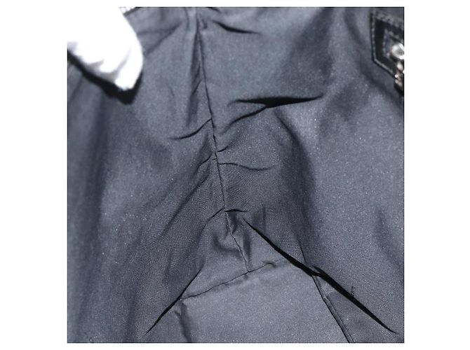 FENDI Zucca Canvas Tote Bag Nylon Schwarz Silber Authentisch ar13992 - Ansicht 19