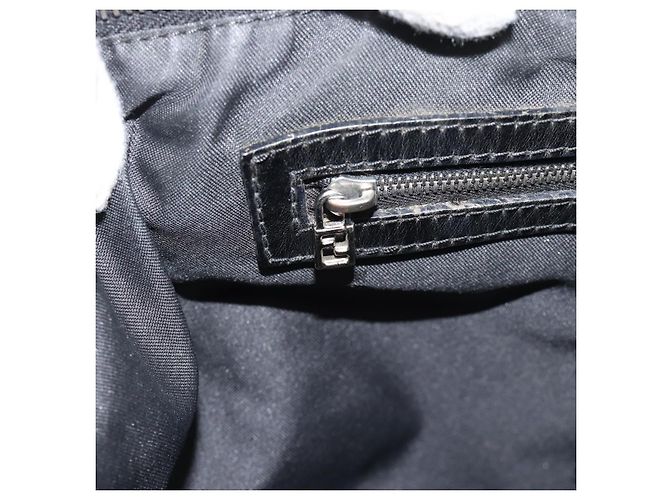 FENDI Zucca Canvas Tote Bag Nylon Schwarz Silber Authentisch ar13992 - Ansicht 20