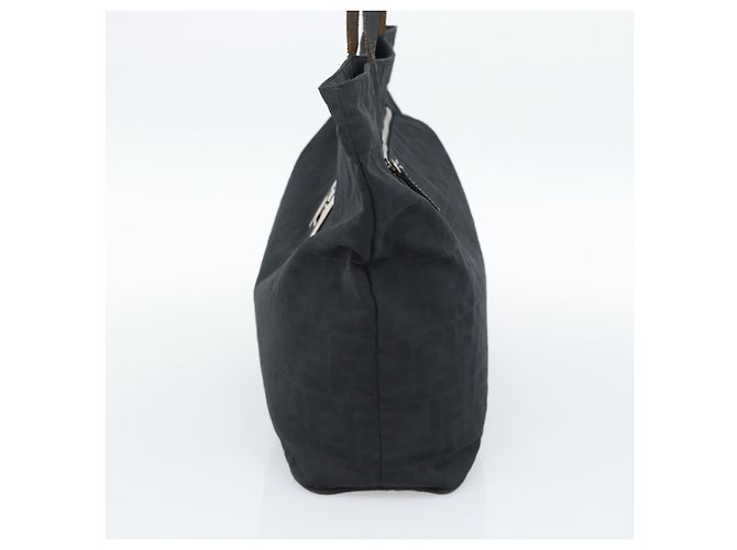 FENDI Zucca Canvas Tote Bag Nylon Schwarz Silber Authentisch ar13992 - Ansicht 4