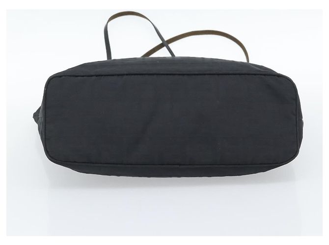 FENDI Zucca Canvas Tote Bag Nylon Schwarz Silber Authentisch ar13992 - Ansicht 5