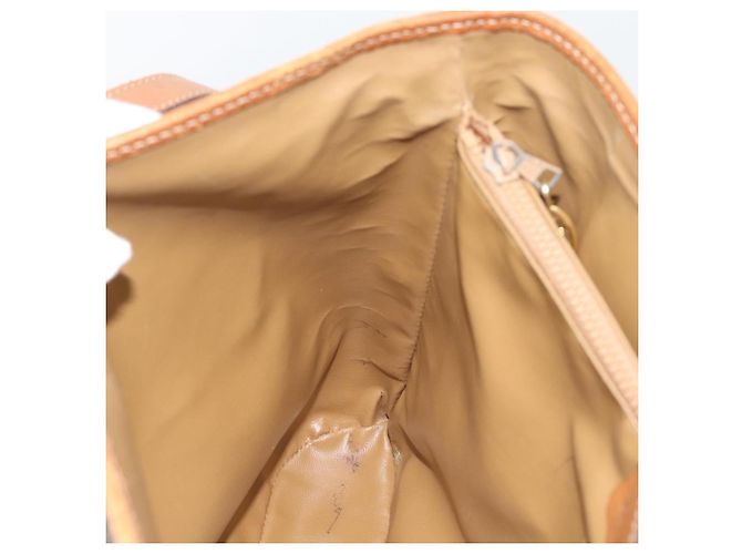 16 Céline Bolsa Tote CELINE Macadam em PVC e couro Bege Dourado Auth BA14003 - vista 19