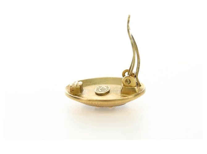 CHANEL COCO Mark Ohrringe aus Metall Gold Tone CC Authentisch 190201M - Ansicht 2
