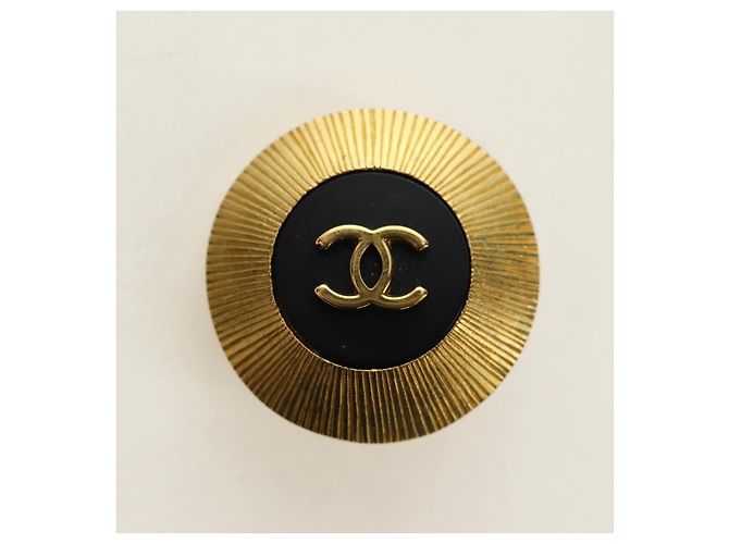 CHANEL COCO Mark Ohrringe aus Metall Gold Tone CC Authentisch 190201M - Ansicht 6