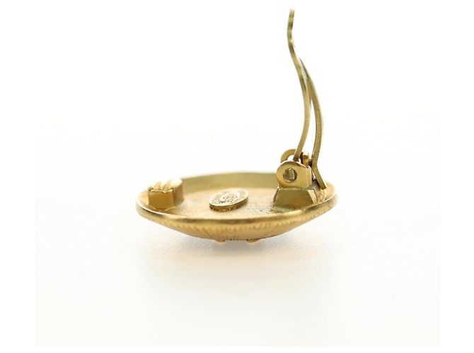 CHANEL COCO Mark Ohrringe aus Metall Gold Tone CC Authentisch 190201M - Ansicht 8