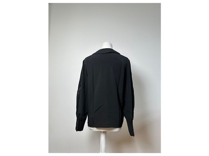 Camicetta in seta vintage Dior nera M Nero - vista 13