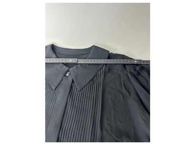 Camicetta in seta vintage Dior nera M Nero - vista 8