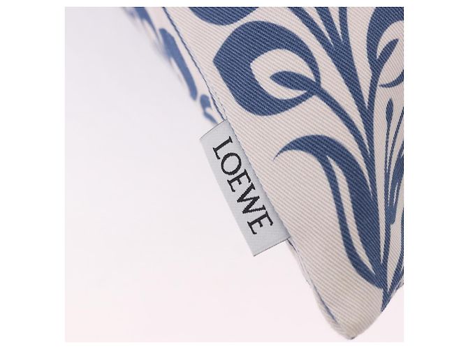 Borsa a coulisse LOEWE William De Morgan Canvas Blue Auth BA14014M - vista 10