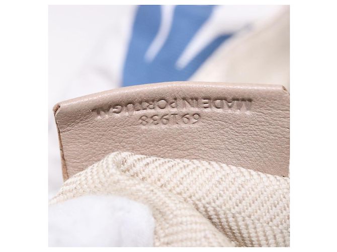 Borsa a coulisse LOEWE William De Morgan Canvas Blue Auth BA14014M - vista 12