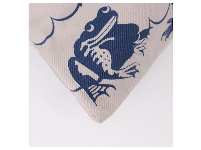 Borsa a coulisse LOEWE William De Morgan Canvas Blue Auth BA14014M - vista 14