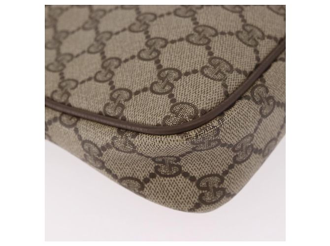 GUCCI GG Supreme Schultertasche PVC Beige Gold 56 02 068 Auth 190535 Golden - Ansicht 14