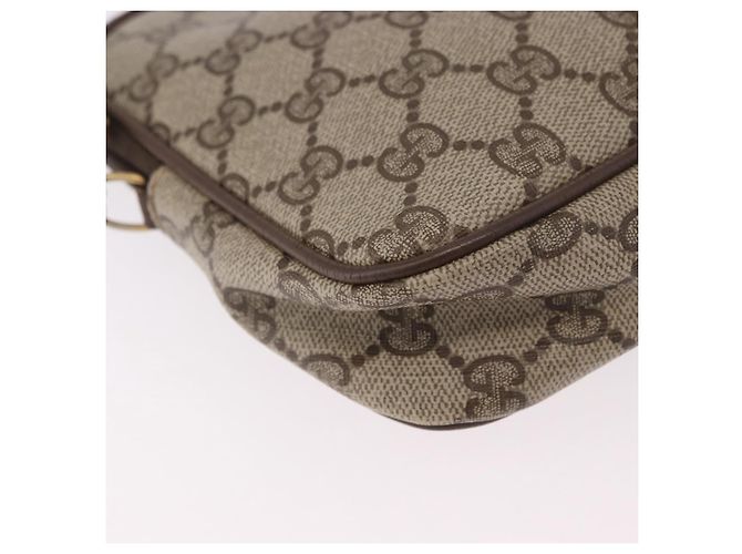 GUCCI GG Supreme Schultertasche PVC Beige Gold 56 02 068 Auth 190535 Golden - Ansicht 16