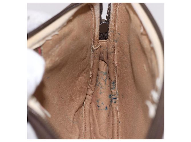 GUCCI GG Supreme Schultertasche PVC Beige Gold 56 02 068 Auth 190535 Golden - Ansicht 20