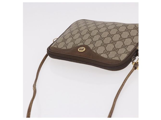 GUCCI GG Supreme Schultertasche PVC Beige Gold 56 02 068 Auth 190535 Golden - Ansicht 6