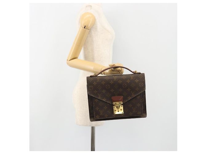 LOUIS VUITTON Borsa Monogram Monceau 28 M51185 LV Auth ka5201 Monogramma - vista 27