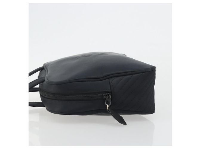 SAINT LAURENT Borsa a Mano Nylon Nero Oro Auth mr2728 D'oro - vista 4