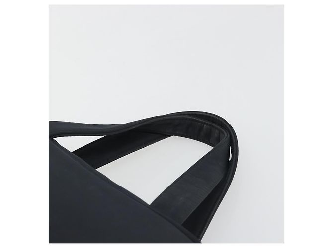SAINT LAURENT Borsa a Mano Nylon Nero Oro Auth mr2728 D'oro - vista 8