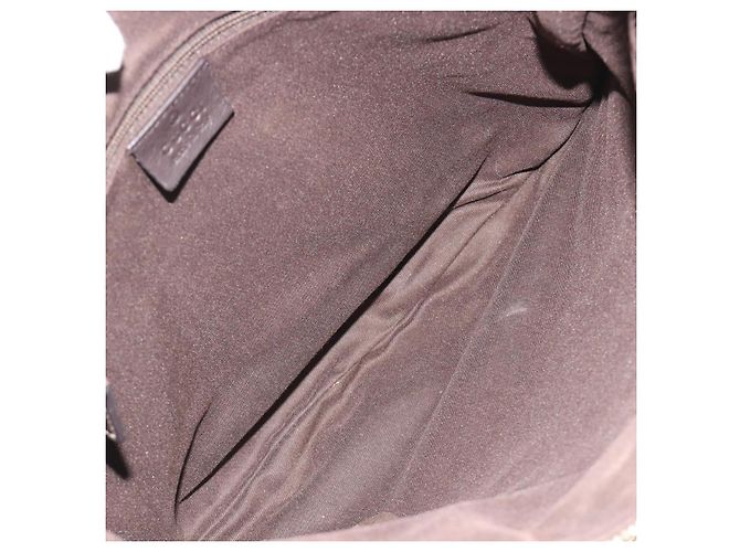 Borsa a Spalla GUCCI GG Canvas Beige Oro 203257 Auth mr2643 D'oro - vista 11