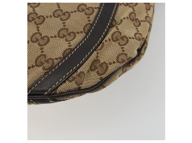Borsa a Spalla GUCCI GG Canvas Beige Oro 203257 Auth mr2643 D'oro - vista 15