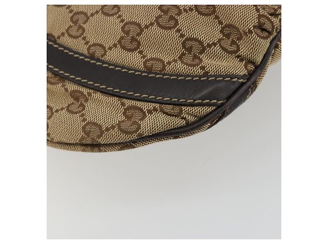 Borsa a Spalla GUCCI GG Canvas Beige Oro 203257 Auth mr2643 D'oro - vista 16