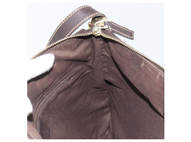 Borsa a Spalla GUCCI GG Canvas Beige Oro 203257 Auth mr2643 D'oro - vista 19