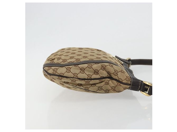 Borsa a Spalla GUCCI GG Canvas Beige Oro 203257 Auth mr2643 D'oro - vista 3