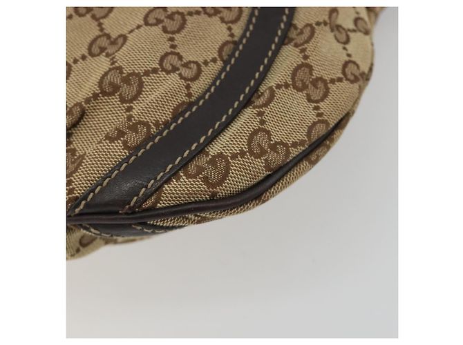 Borsa a Spalla GUCCI GG Canvas Beige Oro 203257 Auth mr2643 D'oro - vista 9