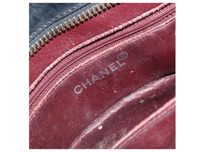 Borsa Tote CHANEL in vernice nera CC Auth BA14017 Nero - vista 18