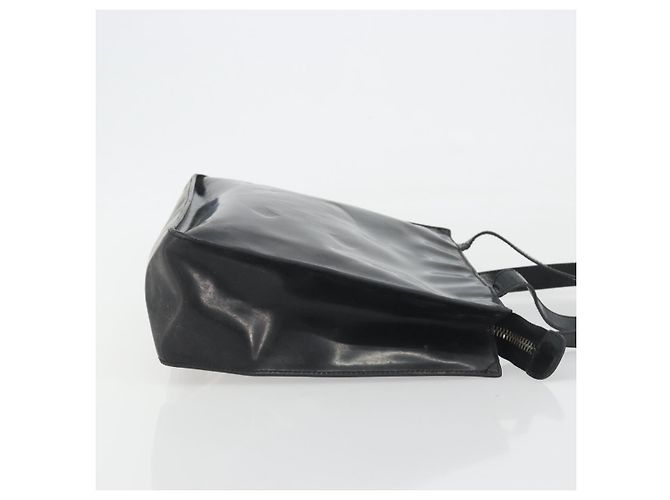 Borsa Tote CHANEL in vernice nera CC Auth BA14017 Nero - vista 3