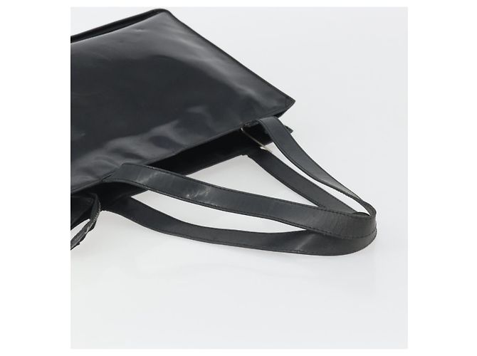 Borsa Tote CHANEL in vernice nera CC Auth BA14017 Nero - vista 7