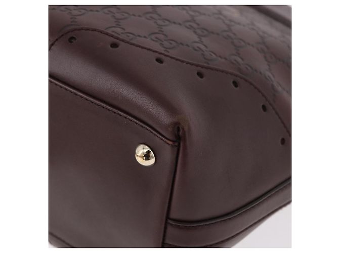 Borsa Tote GUCCI GG Canvas Guccissima in pelle marrone e oro 145993 Auth 191338V - vista 15