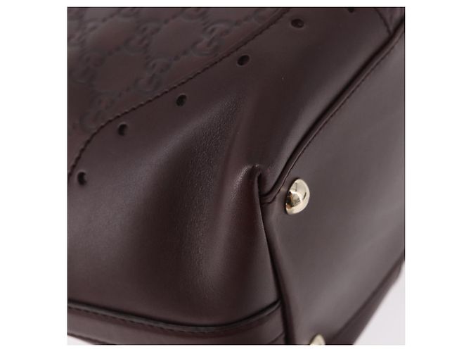 Borsa Tote GUCCI GG Canvas Guccissima in pelle marrone e oro 145993 Auth 191338V - vista 16