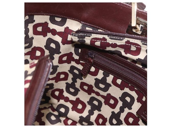 Borsa Tote GUCCI GG Canvas Guccissima in pelle marrone e oro 145993 Auth 191338V - vista 23