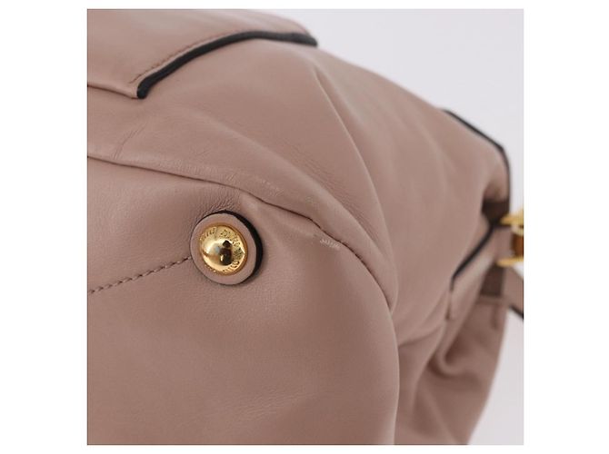 Miu Miu Handtasche aus Leder 2-Wege Rosa Gold Auth bs36019A Pink Golden - Ansicht 18