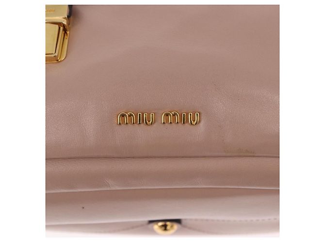 Miu Miu Handtasche aus Leder 2-Wege Rosa Gold Auth bs36019A Pink Golden - Ansicht 19