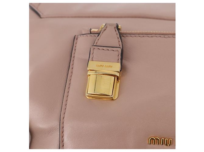 Miu Miu Handtasche aus Leder 2-Wege Rosa Gold Auth bs36019A Pink Golden - Ansicht 20