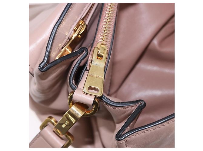 Miu Miu Handtasche aus Leder 2-Wege Rosa Gold Auth bs36019A Pink Golden - Ansicht 28