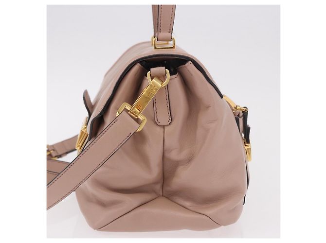 Miu Miu Handtasche aus Leder 2-Wege Rosa Gold Auth bs36019A Pink Golden - Ansicht 3