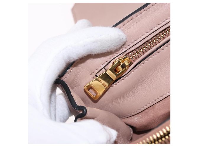 Miu Miu Handtasche aus Leder 2-Wege Rosa Gold Auth bs36019A Pink Golden - Ansicht 30