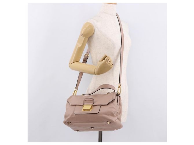 Miu Miu Handtasche aus Leder 2-Wege Rosa Gold Auth bs36019A Pink Golden - Ansicht 32