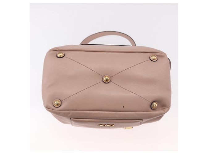 Miu Miu Handtasche aus Leder 2-Wege Rosa Gold Auth bs36019A Pink Golden - Ansicht 5