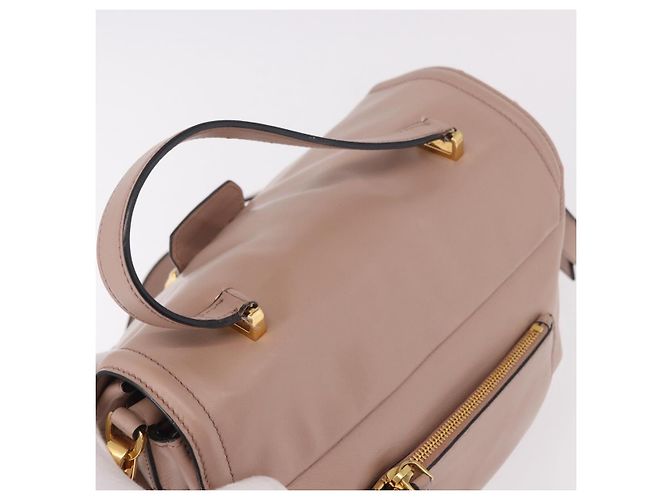 Miu Miu Handtasche aus Leder 2-Wege Rosa Gold Auth bs36019A Pink Golden - Ansicht 6