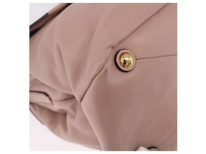 Miu Miu Handtasche aus Leder 2-Wege Rosa Gold Auth bs36019A Pink Golden - Ansicht 9