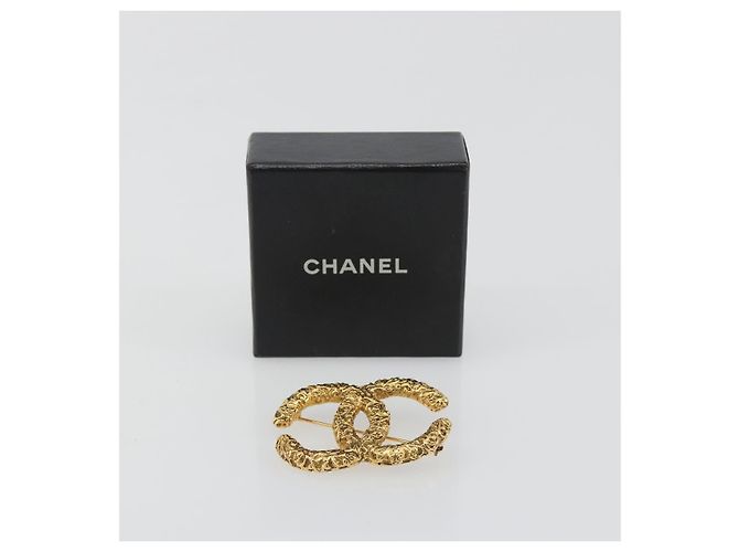 Spilla Lava CHANEL Metallo Tonalità Oro CC Auth BA14046V - vista 9