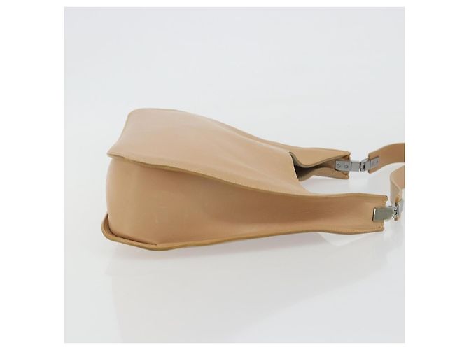 Borsa a Spalla GUCCI in Pelle Beige Argento 001 3767 Auth 190715 - vista 3
