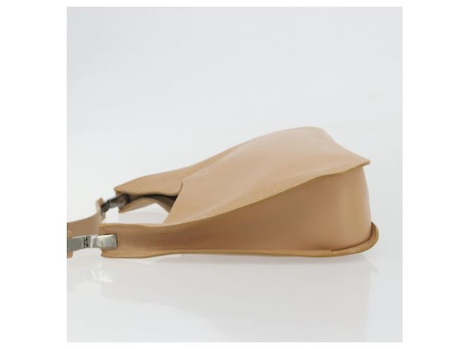 Borsa a Spalla GUCCI in Pelle Beige Argento 001 3767 Auth 190715 - vista 4