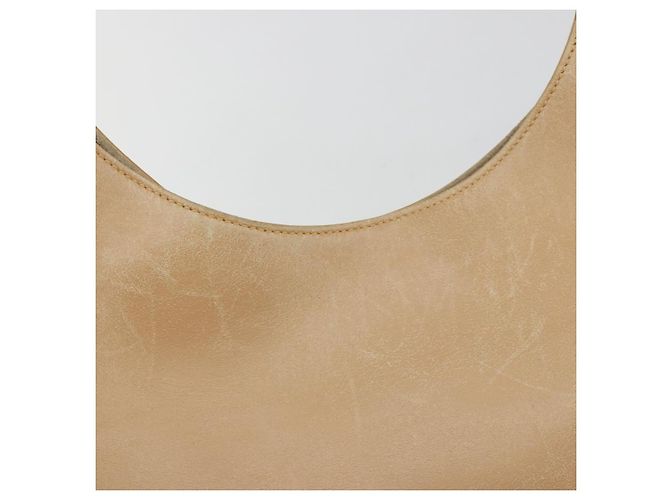 Borsa a Spalla GUCCI in Pelle Beige Argento 001 3767 Auth 190715 - vista 9