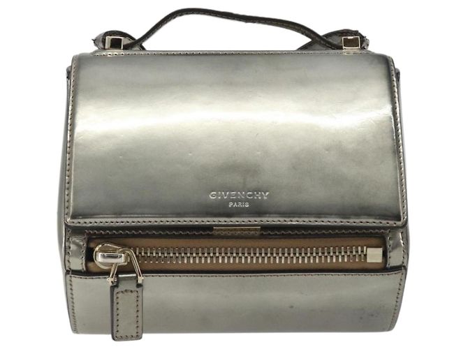 Borsa a Spalla GIVENCHY in Pelle Argento Oro Auth ka5134 D'oro - vista 13